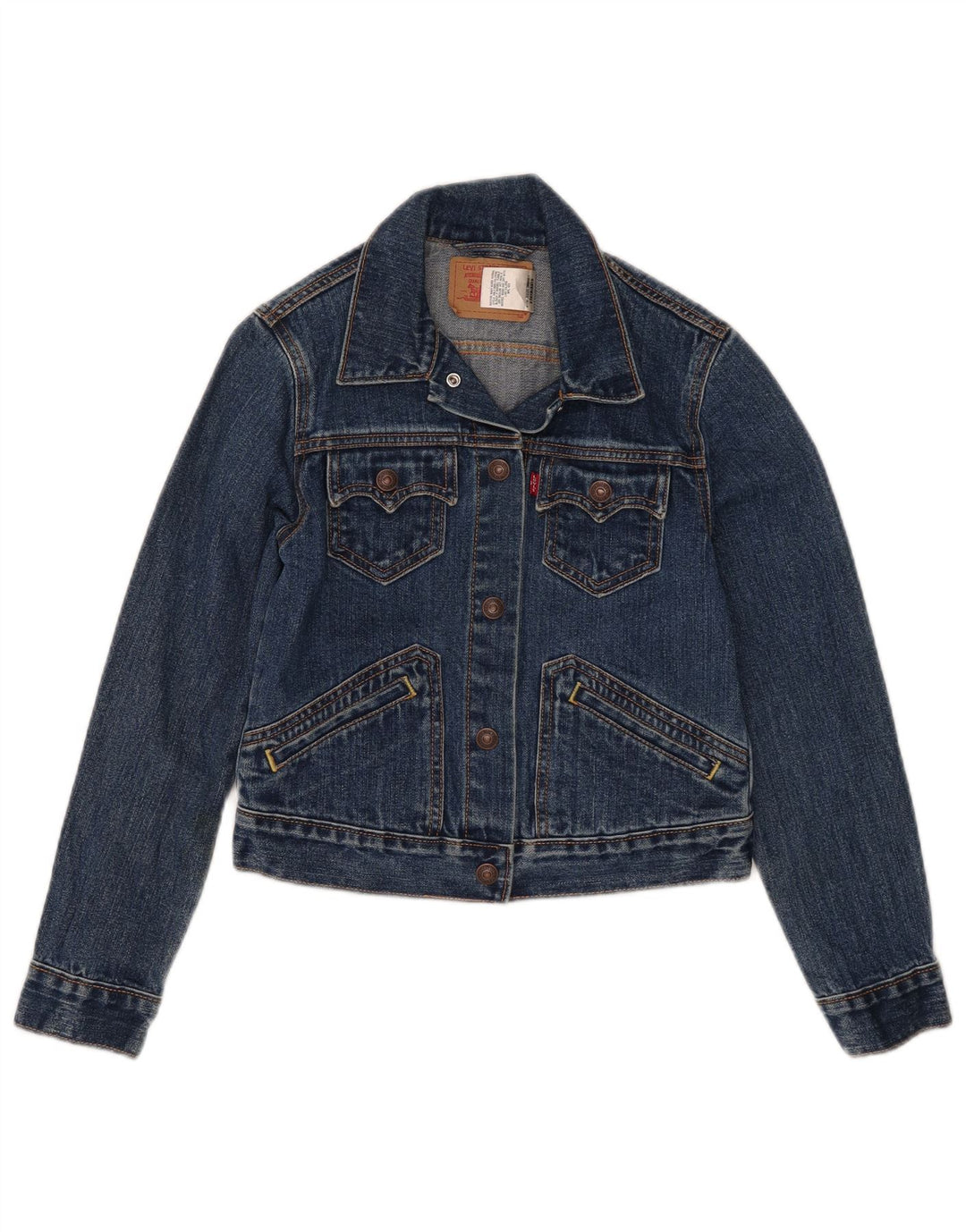 Levi's Chaqueta vaquera para niña 7-8 años Grande Azul Algodón