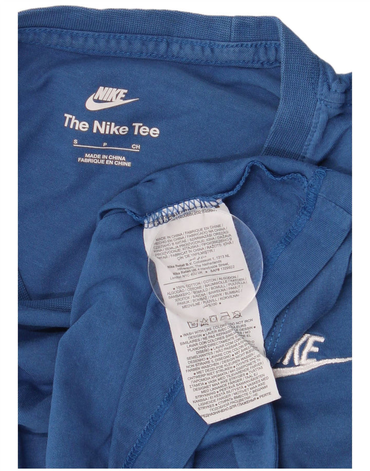 Camiseta Nike Hombre Top Small Azul Algodón