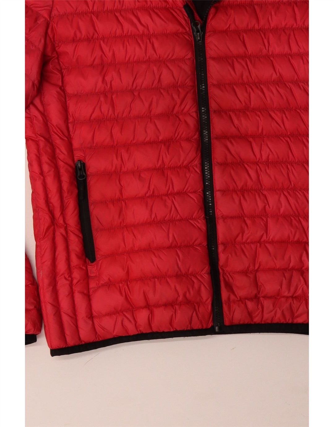 SUPERDRY Chaqueta acolchada con capucha para mujer UK 44 Grande Poliéster rojo