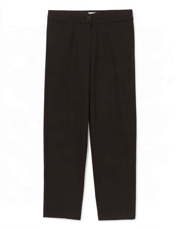 Gerry Weber Pantalones casuales de ajuste clásico para mujer UK 12 Medium W30 L28 Negro