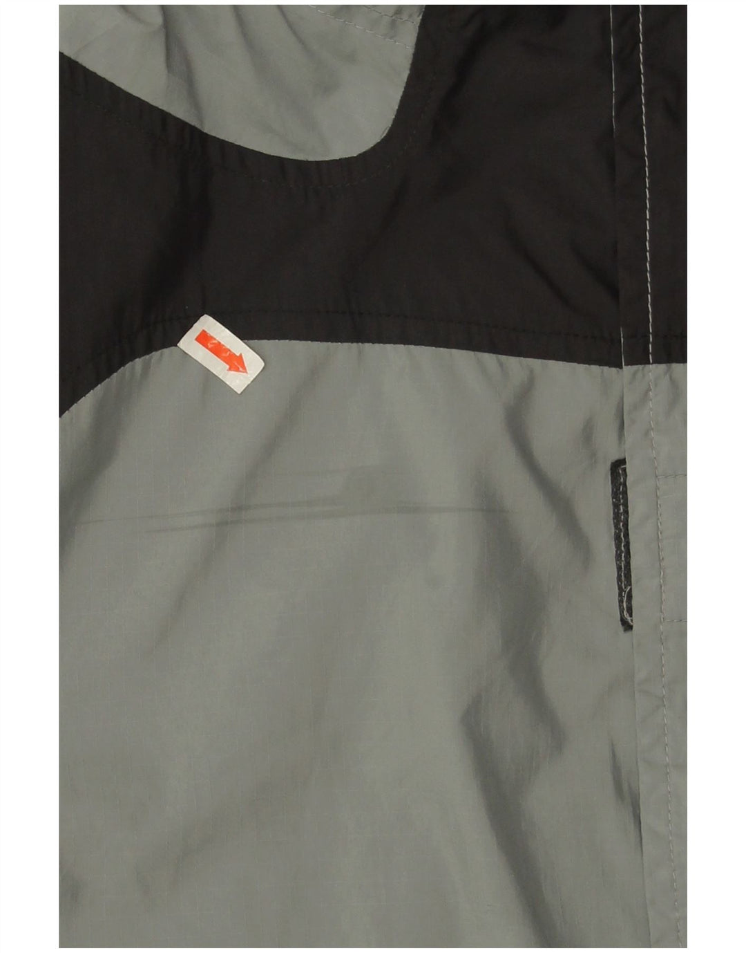 Adidas Chaqueta impermeable para hombre UK 40 Grande Gris Colorblock Poliéster