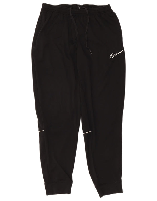 Nike Mujer Dri Fit Chándal Pantalones Joggers UK 40 Grande Poliéster Negro