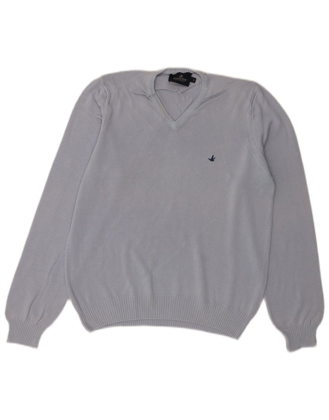 Brooksfield Jersey con cuello en V para mujer IT 48 XL Algodón azul