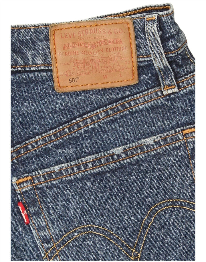 Levi's Mujer 501 Denim Hot Pants W26 Pequeño Azul