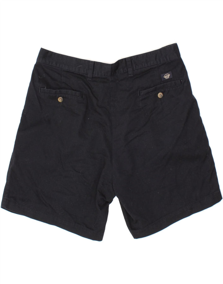 DOCKERS Womens Pegged Chino Shorts W34 Large  Navy Blue Cotton Vintage Dockers and Second-Hand Dockers from Messina Hembry 