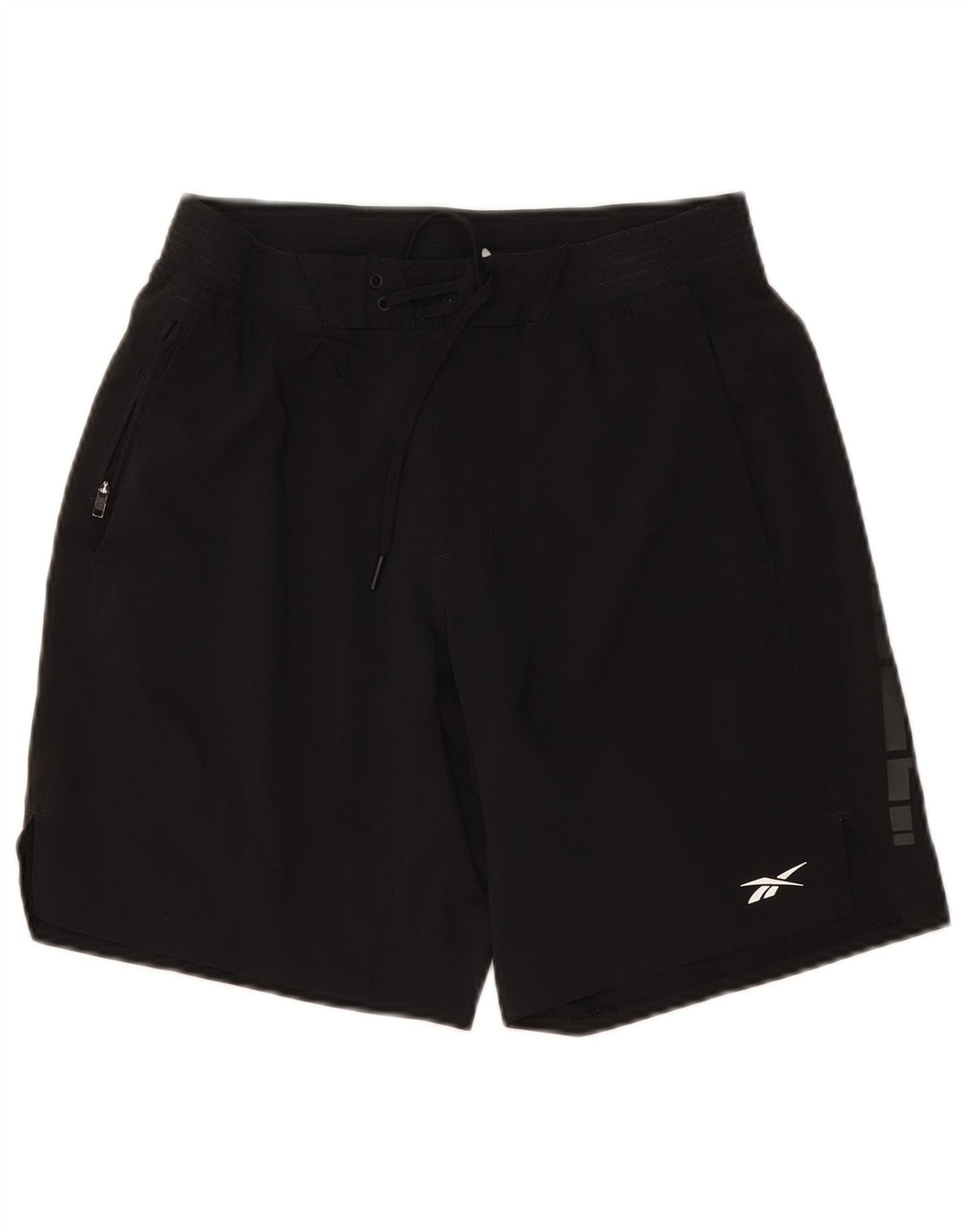Reebok Shorts de baño gráficos para Mujer UK 10 Small Poliéster Negro