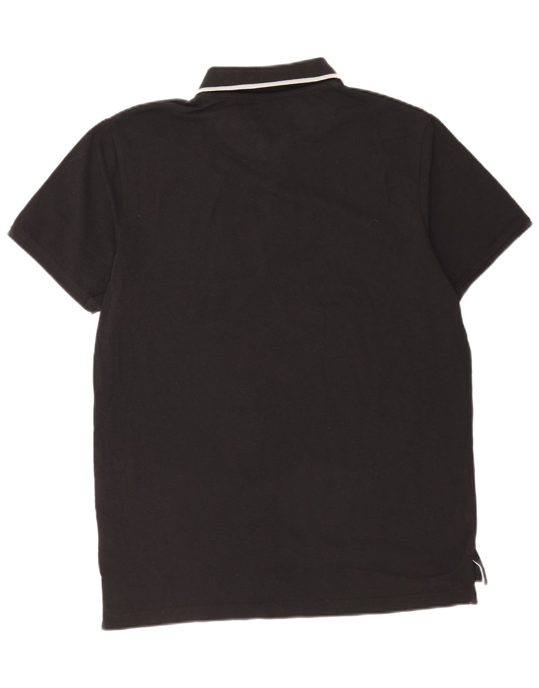 Pierre Cardin Polo para hombre grande de algodón negro