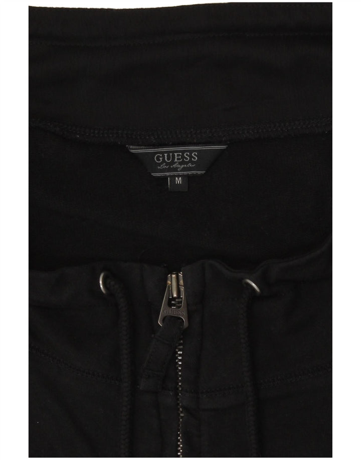 Guess Chaqueta superior de chándal con gráfico para mujer UK 40 Medium Black