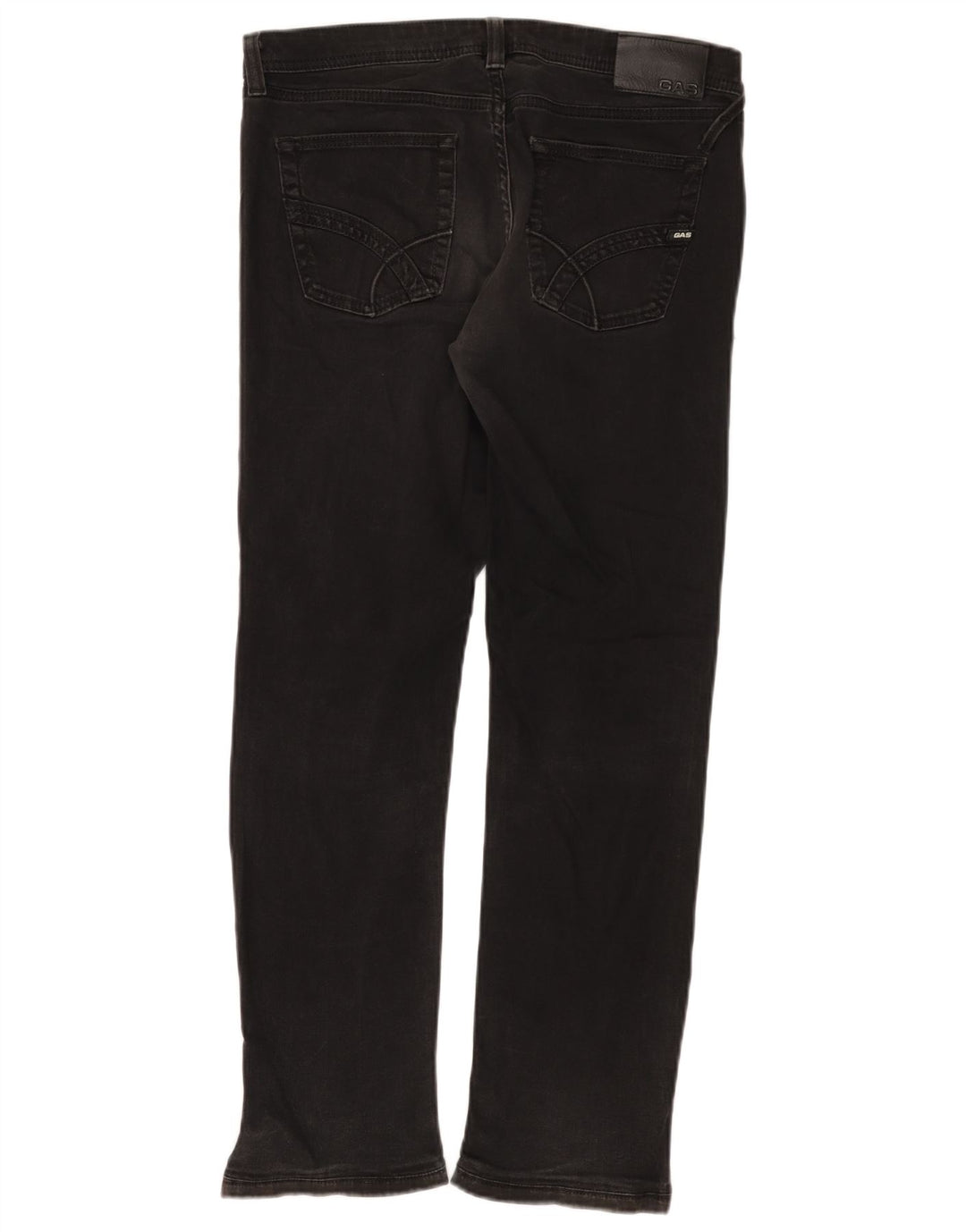Vaqueros Albert Slim Gas Mujer W33 L28 Algodón Negro