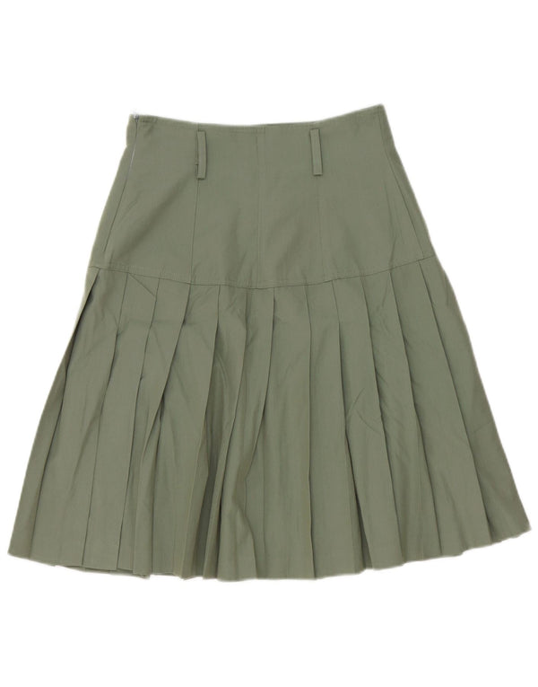 La Madeleine Falda Plisada De Cintura Alta Para Mujer Small W26 Green