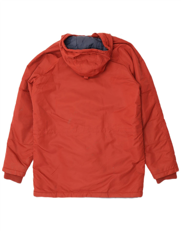 Vans Parka con capucha para hombre, talla 38, color granate mediano