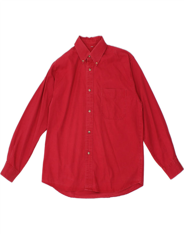 BOGGI Mens Shirt Small Red Cotton Vintage Boggi and Second-Hand Boggi from Messina Hembry 