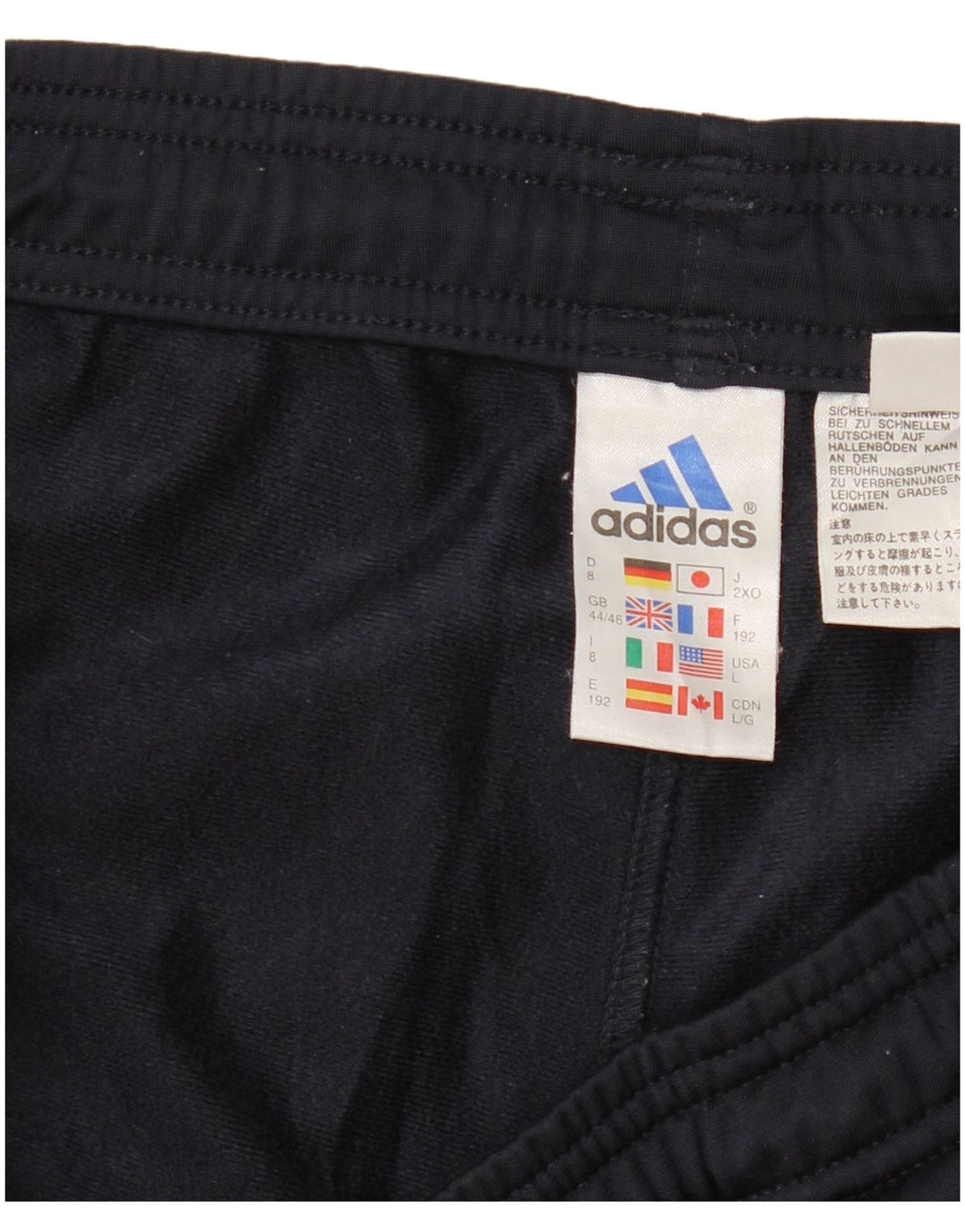ADIDAS Pantalones de chándal para hombre UK 44/46 Large Azul marino Poliéster