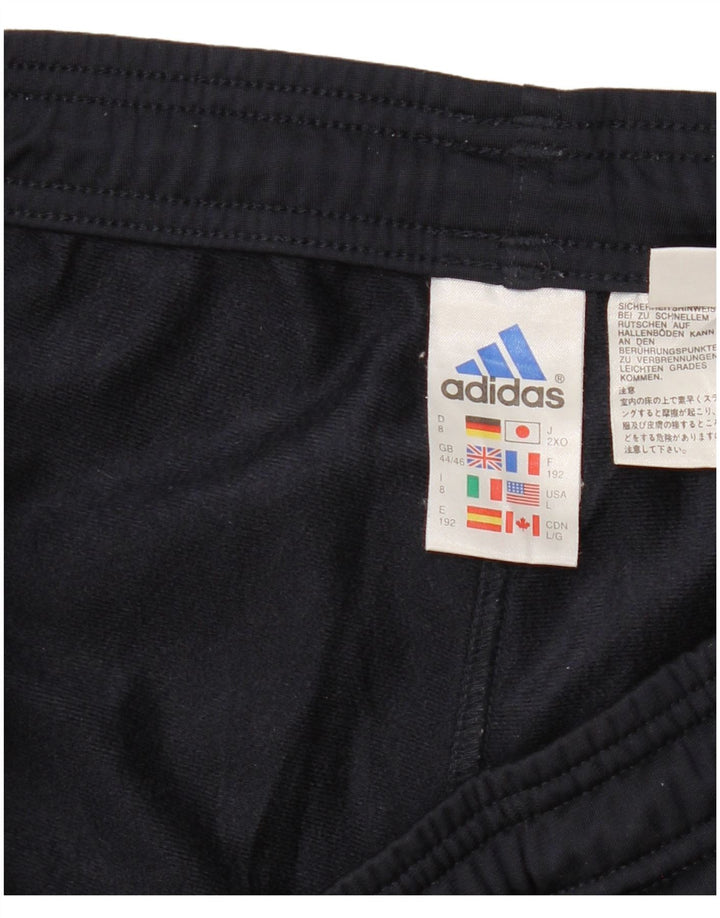 ADIDAS Pantalones de chándal para hombre UK 44/46 Large Azul marino Poliéster