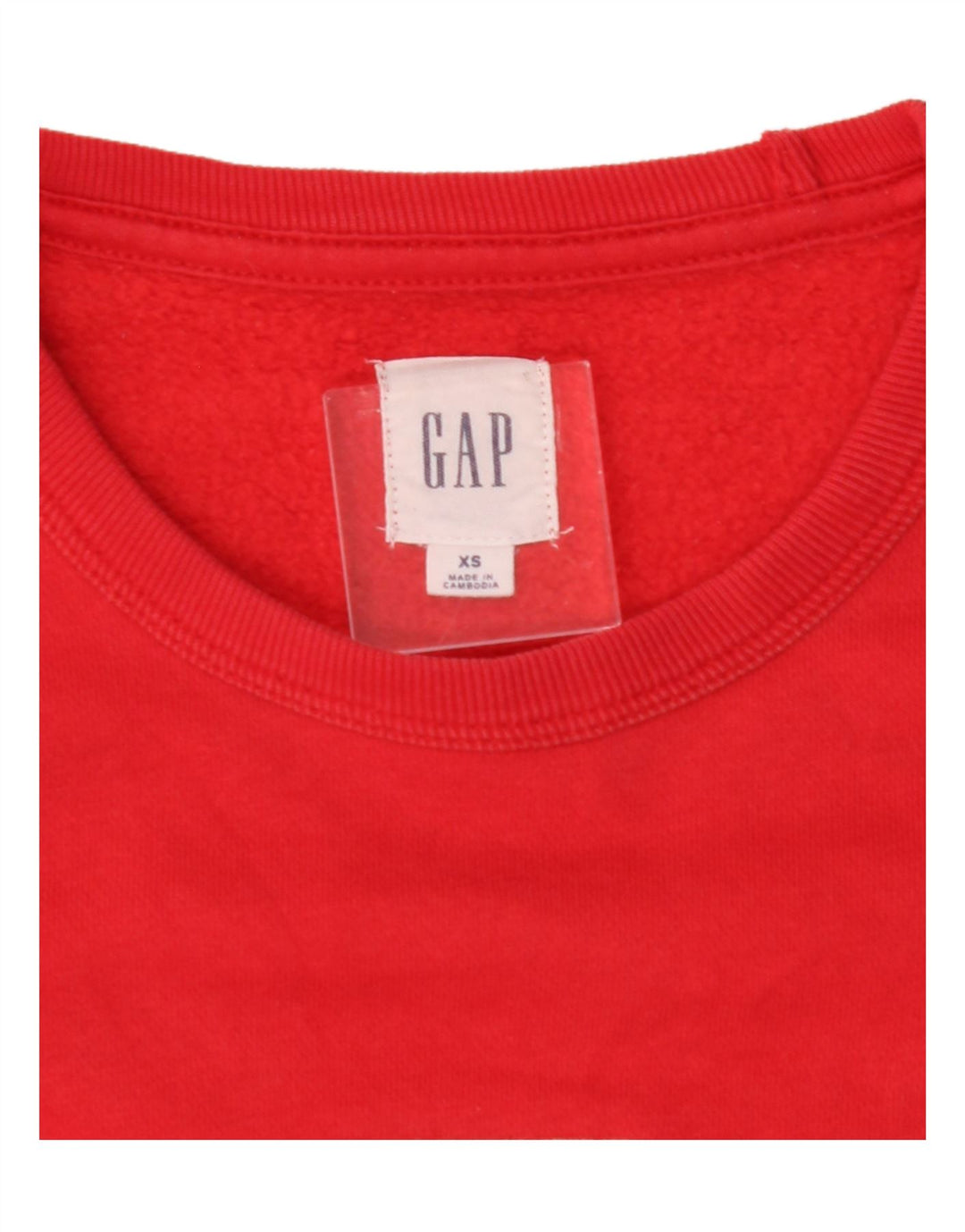 GAP Womens Oversized Graphic Sweatshirt Jumper UK 6 XS Red Vintage Gap and Second-Hand Gap from Messina Hembry 