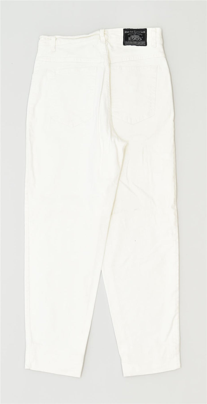 E905 Womens Slim Jeans W28 L31 White Cotton Classic Vintage | Vintage | Thrift | Second-Hand | Used Clothing | Messina Hembry 