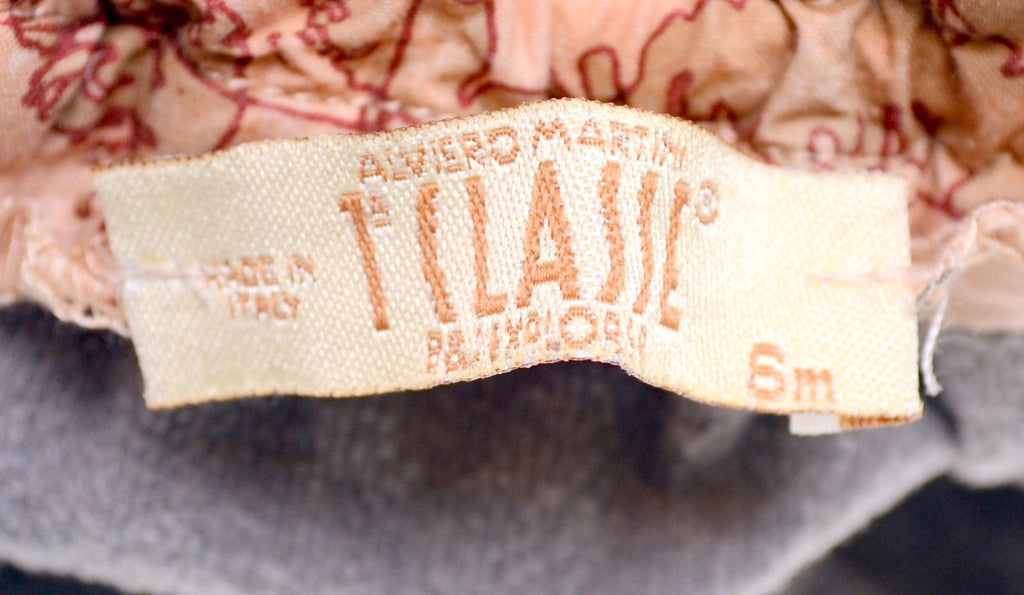 ALVIERO MARTINI Girls Circular Skirt 3-6 Months W17 L7 Grey Viscose - Second Hand & Vintage Designer Clothing - Messina Hembry