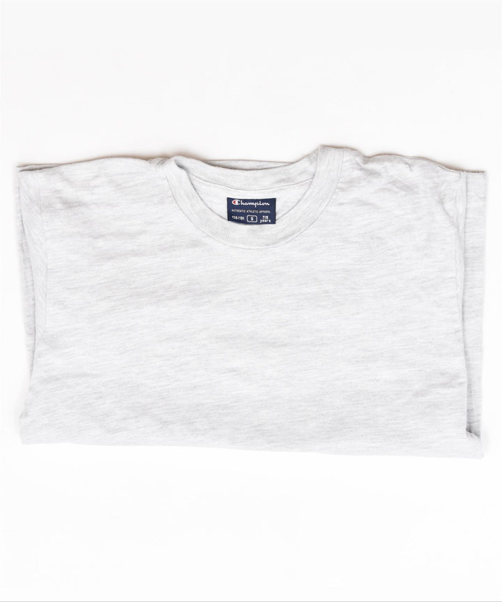 CHAMPION Boys T-Shirt Top 7-8 Years Small Grey Cotton | Vintage | Thrift | Second-Hand | Used Clothing | Messina Hembry 