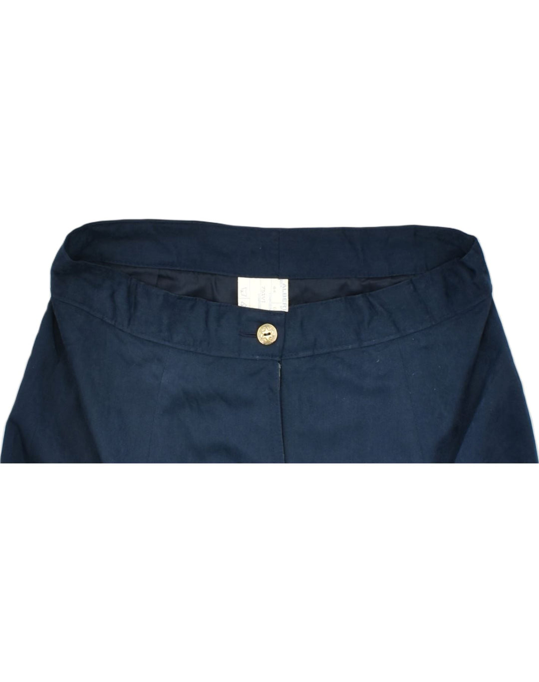 VINTAGE Womens Straight Skirt IT44 Medium W28 Navy Blue Viscose | Vintage | Thrift | Second-Hand | Used Clothing | Messina Hembry 