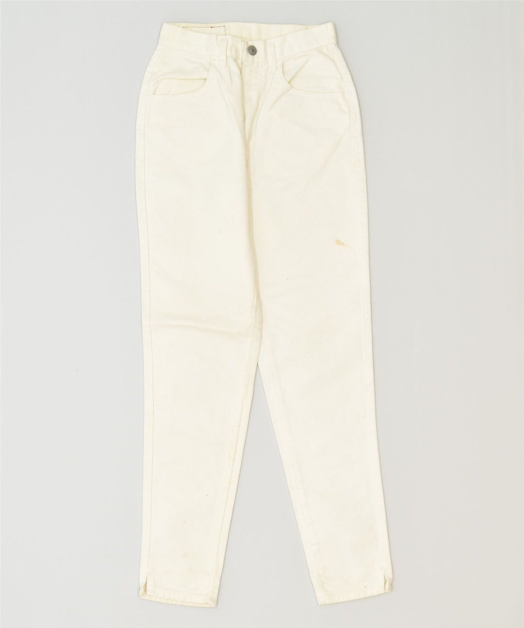 SISLEY Womens Slim Jeans W26 L29 White Cotton Classic | Vintage | Thrift | Second-Hand | Used Clothing | Messina Hembry 