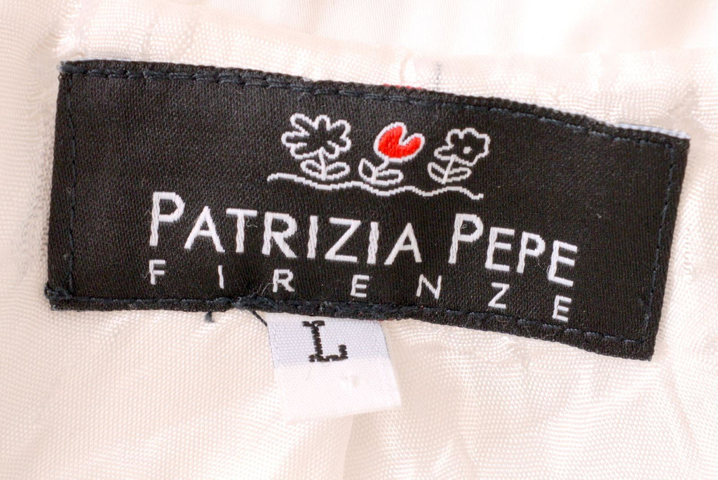 PATRIZIA PEPE FIRENZE Girls Jacket 11-12 Years Large White - Second Hand & Vintage Designer Clothing - Messina Hembry