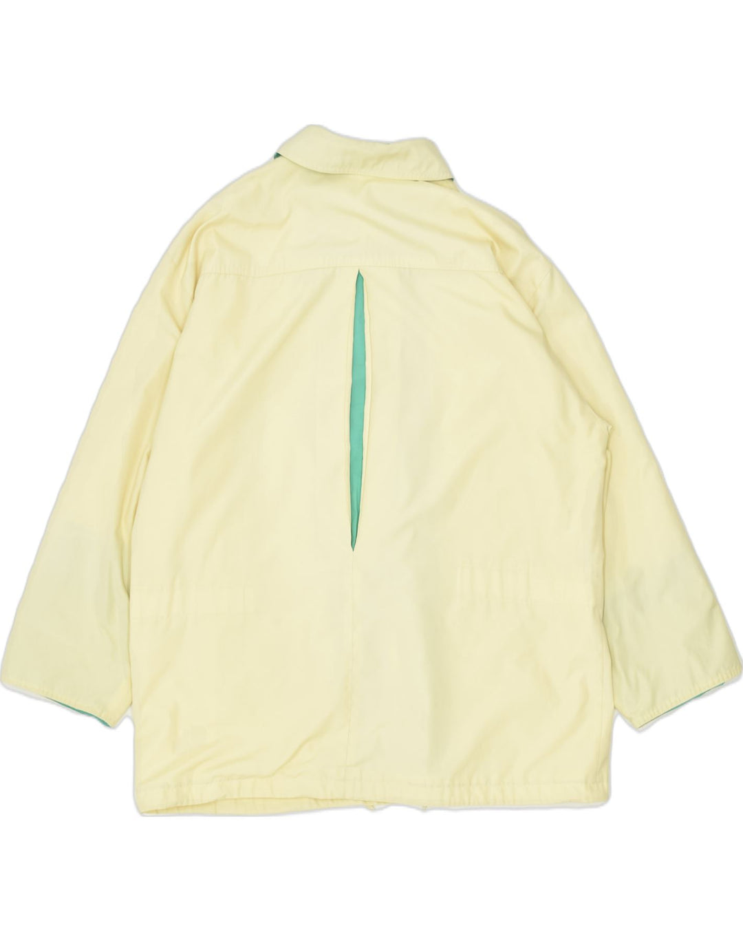 VINTAGE Womens Bomber Jacket EU 42 Large Yellow Polyester | Vintage | Thrift | Second-Hand | Used Clothing | Messina Hembry 